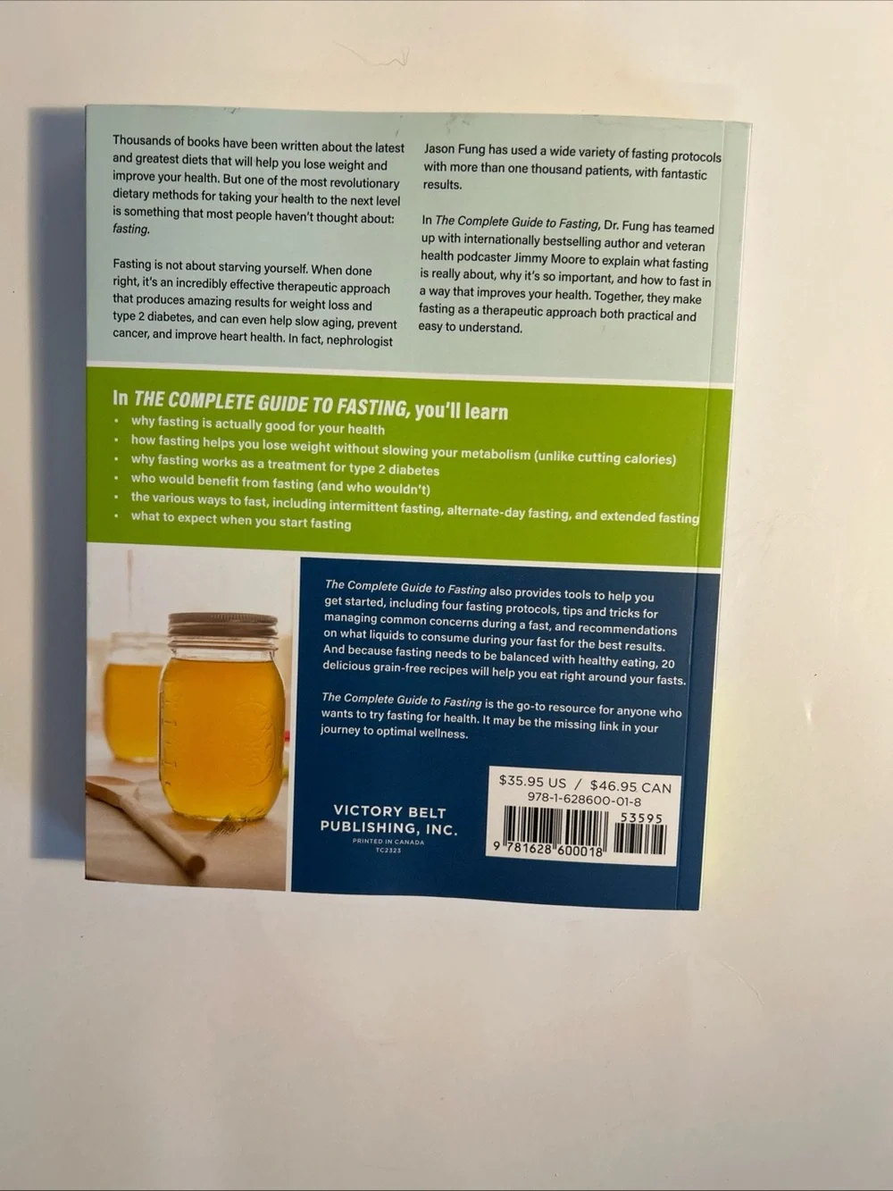 The Complete Guide to Fasting by Jason Fung MD - Green Cover